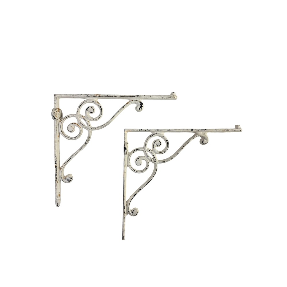 Post Wall Mounted Metal Shelf Plant Hangers Holder Antique Vintage Outdoor New